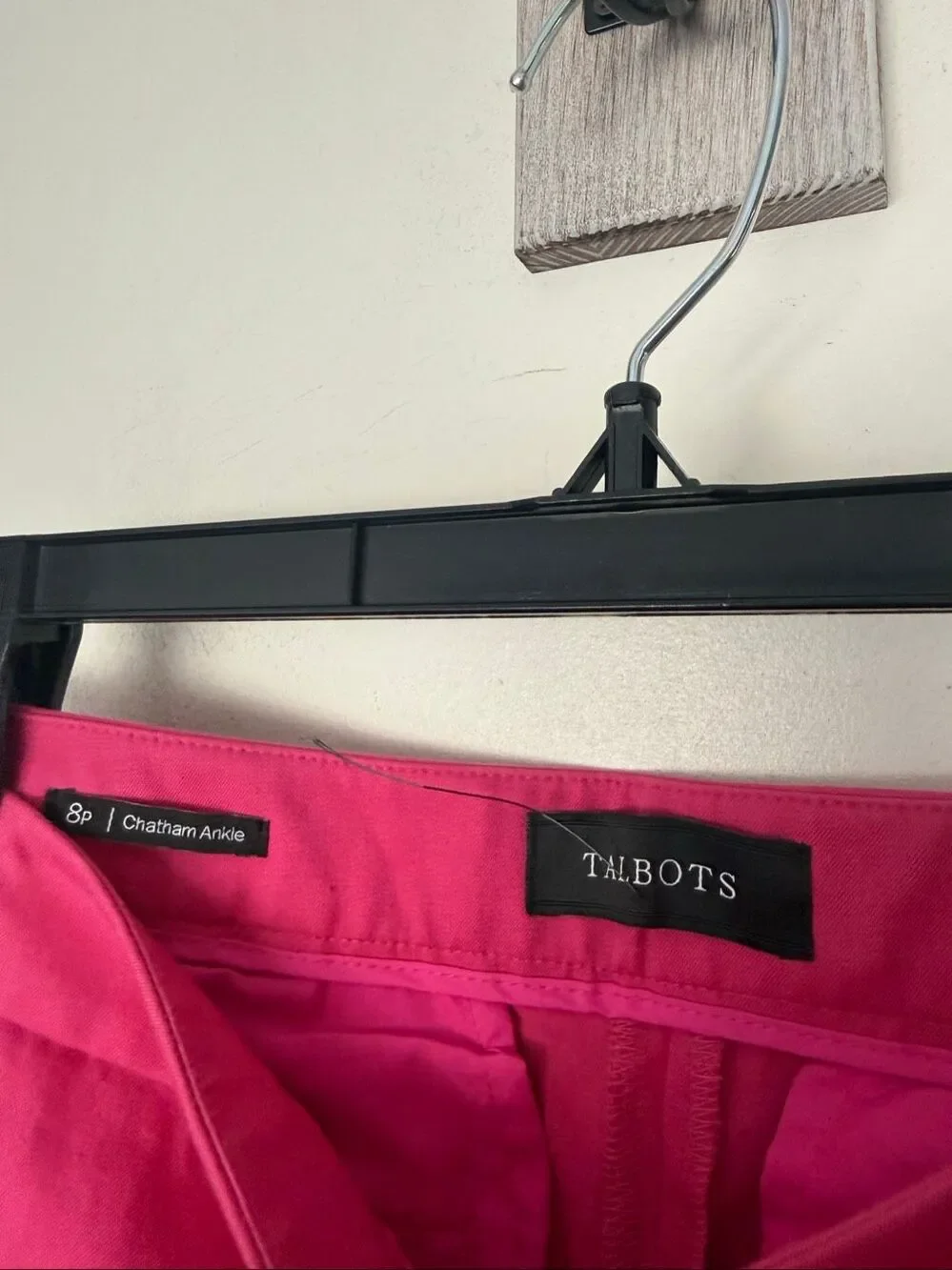 Talbots Women’s 8P Pink Chatham Ankle Chino Pants Career Office Core